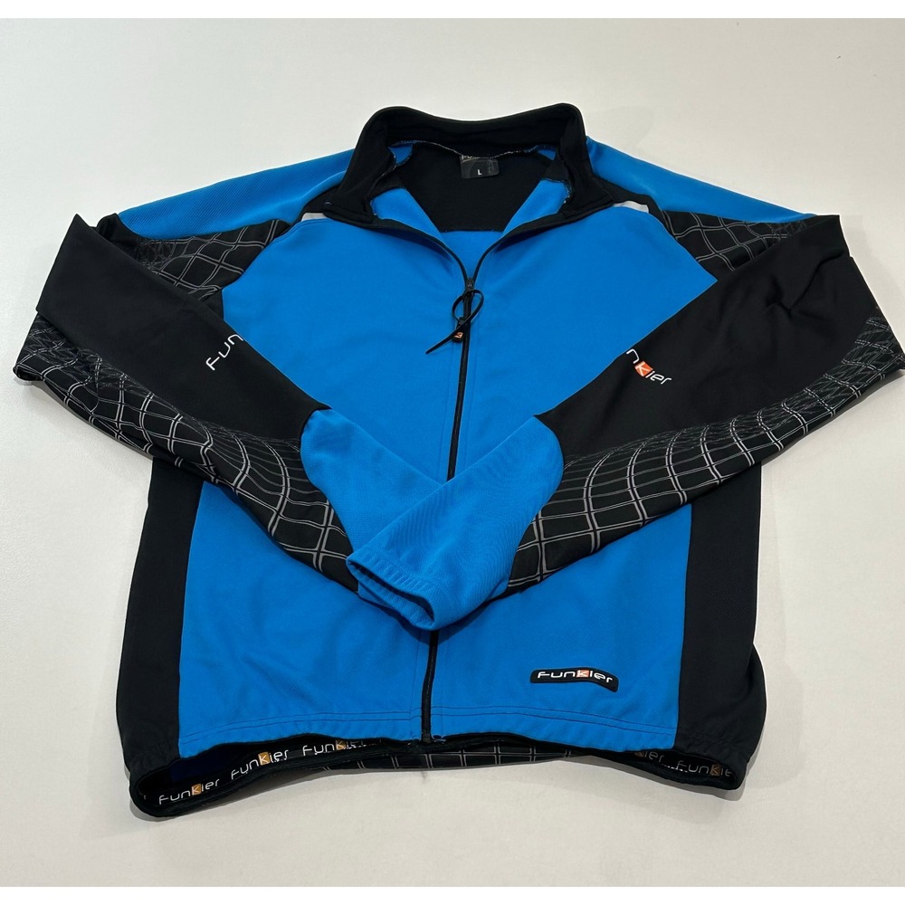 Funkier Bike Men's Long Sleeve Full Zip Jacket, Size‎ Large
